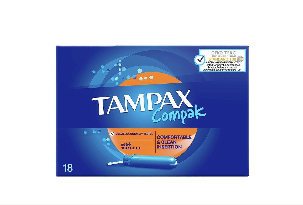 Tampax Compak Tampons Regular 18 Pack