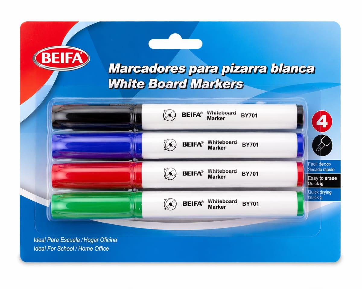 Whiteboard Markers Assorted 4-Pack