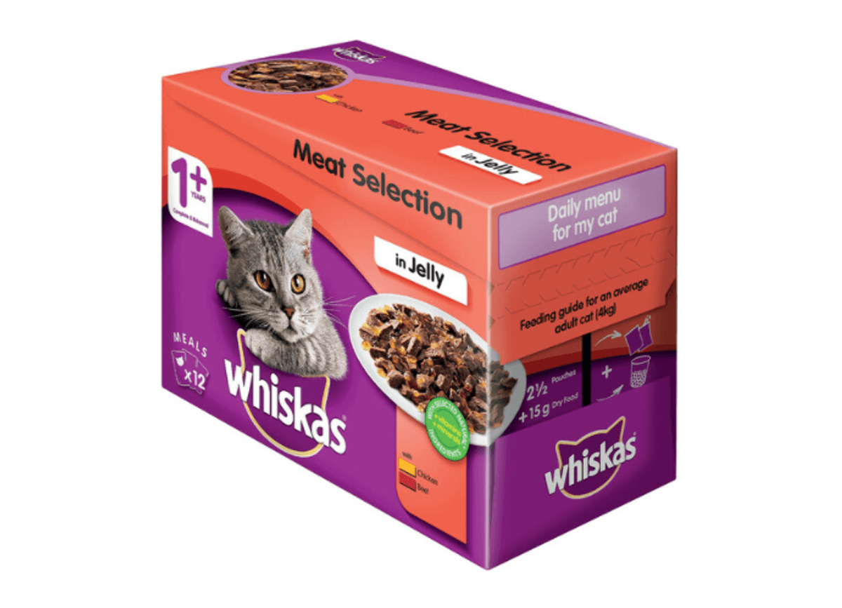 Whiskas Adult Cat Food Jelly 12 Pack