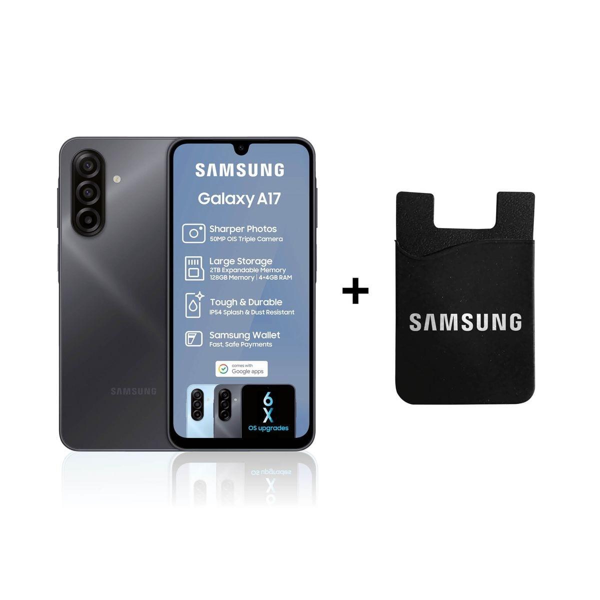 Samsung Galaxy A17 128GB LTE Dual Sim-Light Black+Card Holder