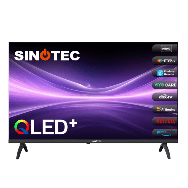 Sinotec 55" STL-55G2Q 4K QLED Google Smart TV with Eye Care
