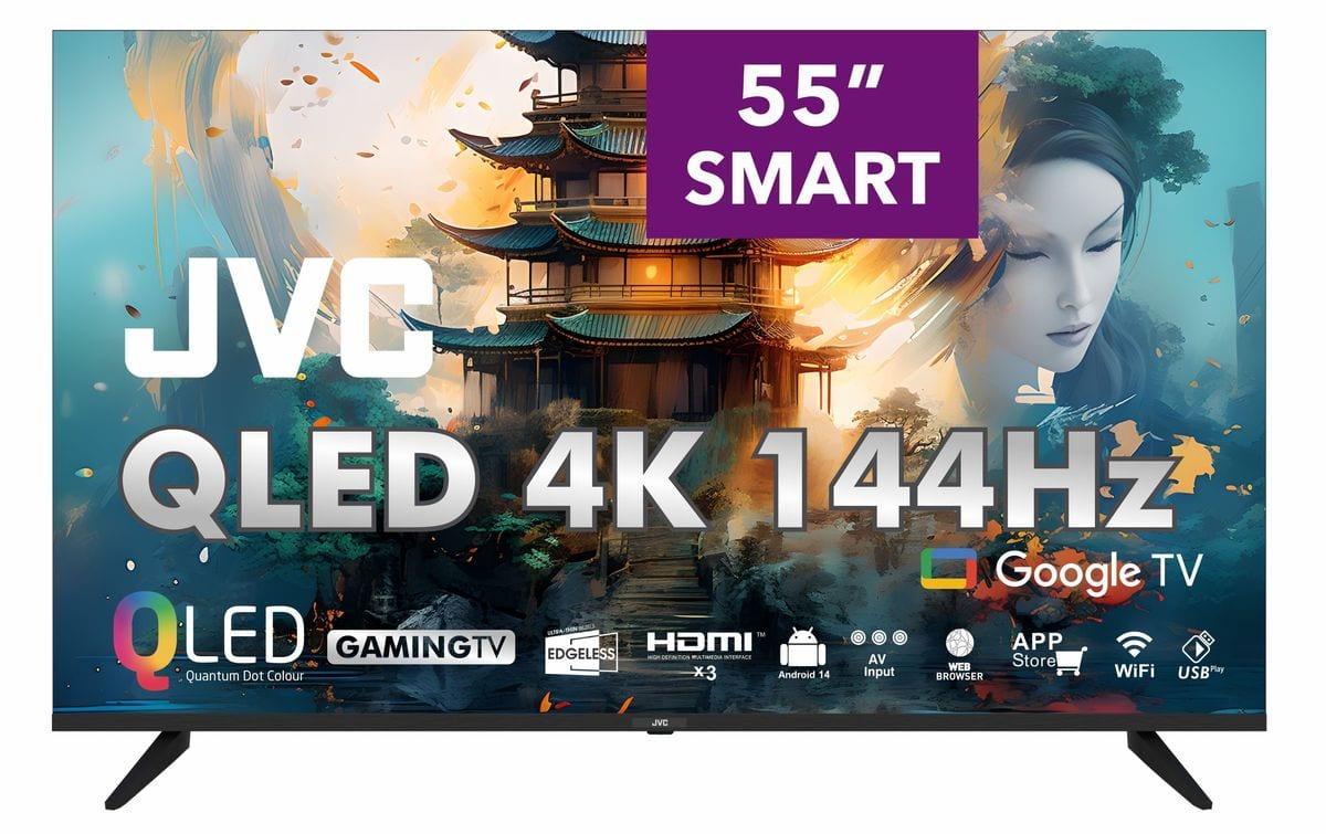 JVC 55" NQ7165 144Hz 4K QLED Google Smart TV with Dolby Atmos
