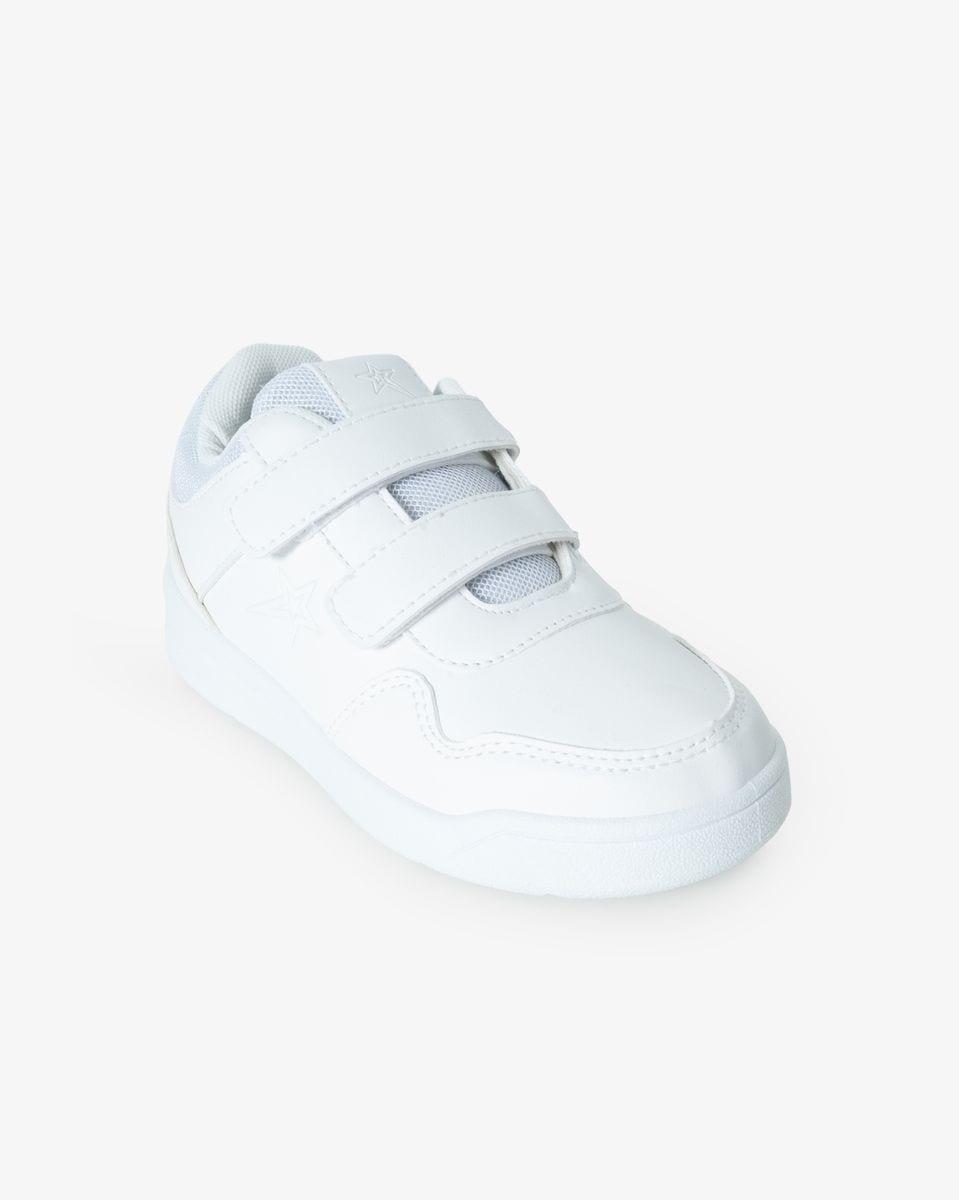 Soviet Kids Samara White Mono Hook and Loop Sneaker