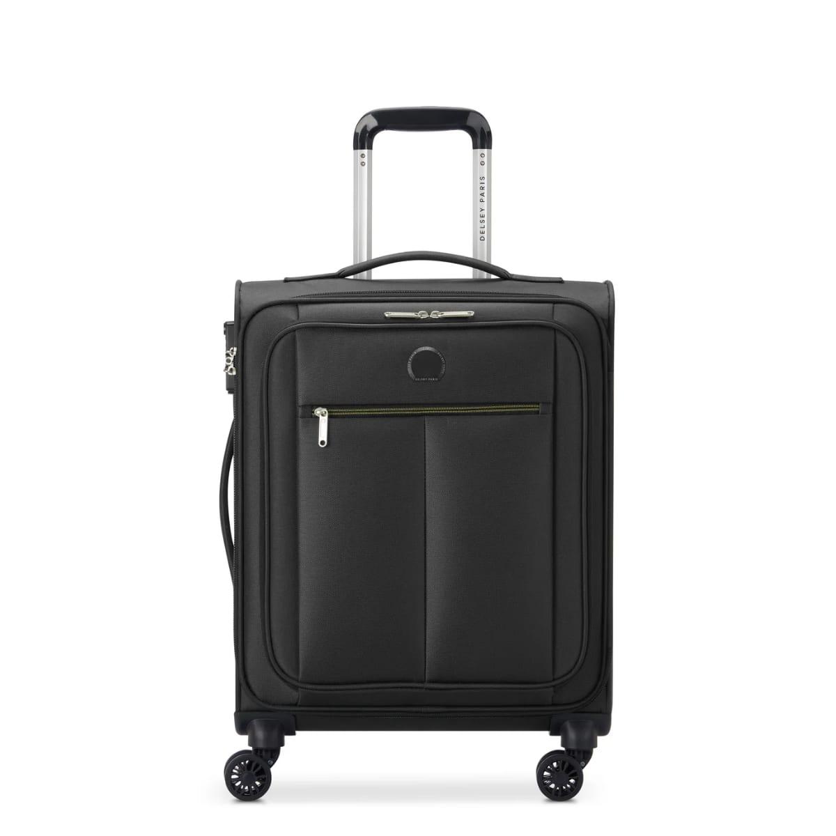 Delsey PIN UP 6 55cm Cabin Trolley Soft Shell TSA Lock Spinner Wheels